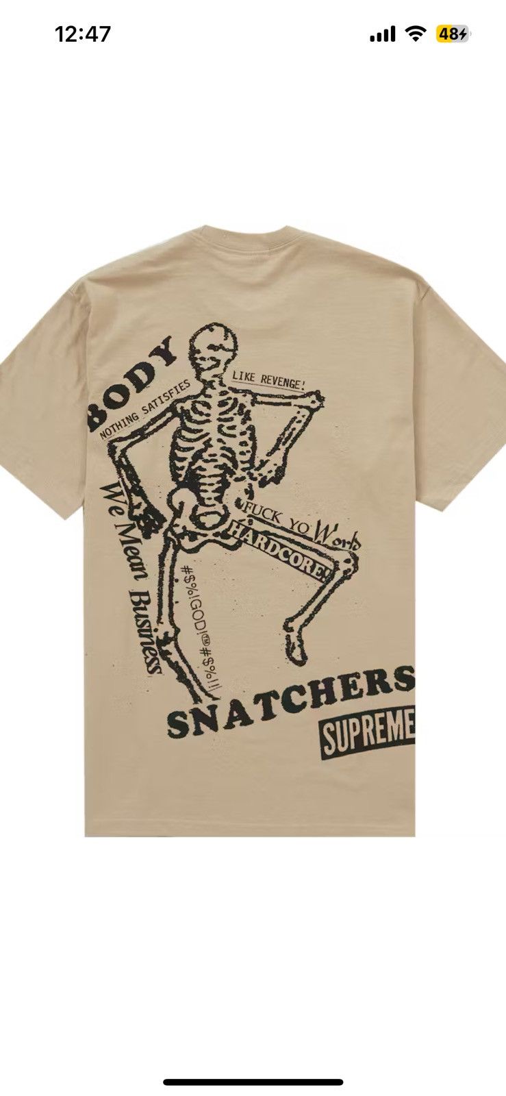 Supreme Supreme Body Snatchers Tee Size US XXL / EU 58 / 5 - 1 Thumbnail