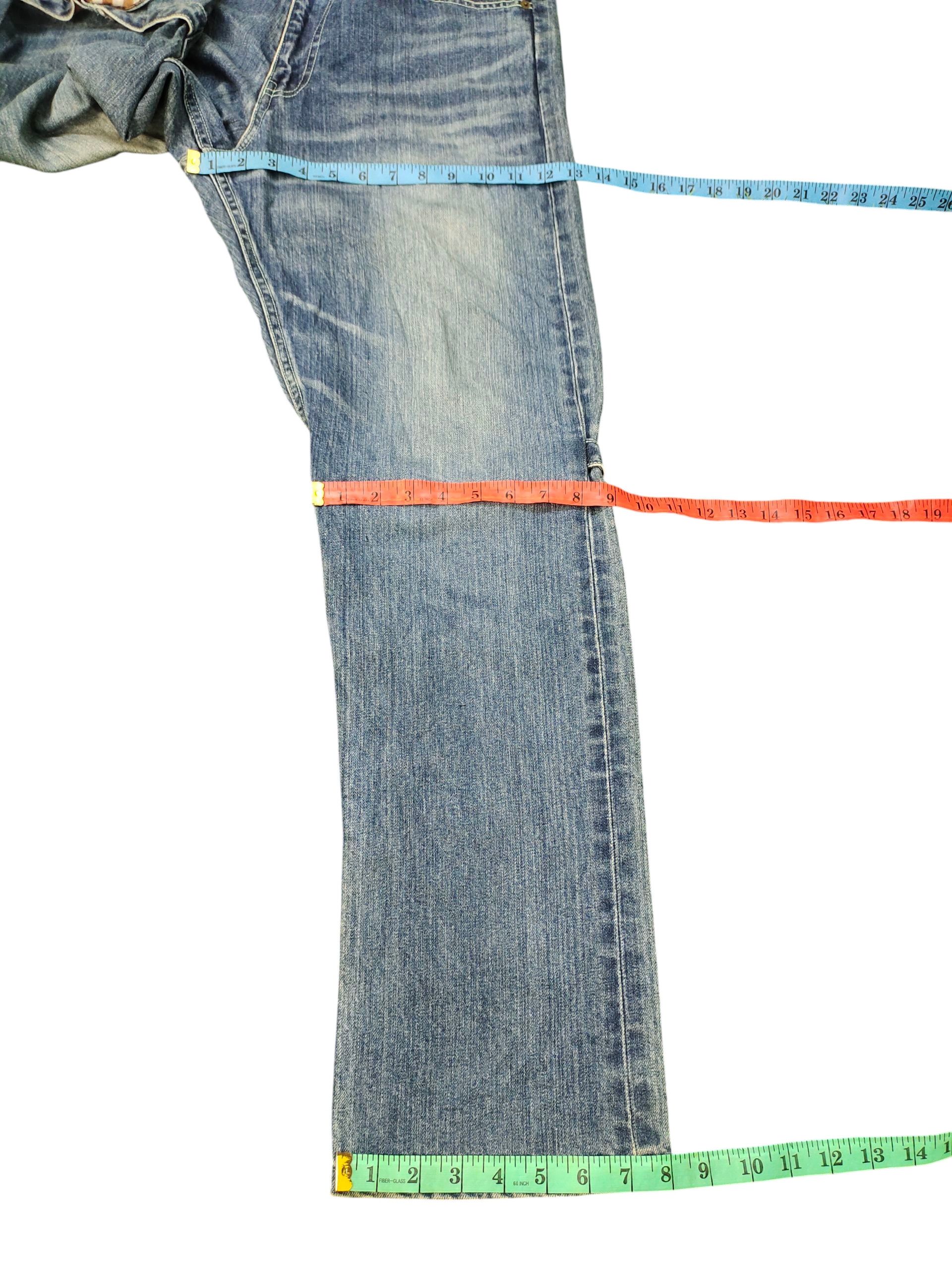Comme des Garcons × Undercover Japanese Brand Ultra Violet Japan Clawmark Faded Denim Jeans Size US 34 / EU 50 - 17 Thumbnail