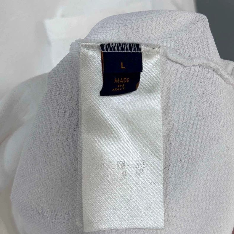 Louis Vuitton White Short Sleeve Louis Vuitton T -2505 Size M / US 6-8 / IT 42-44 - 6 Thumbnail