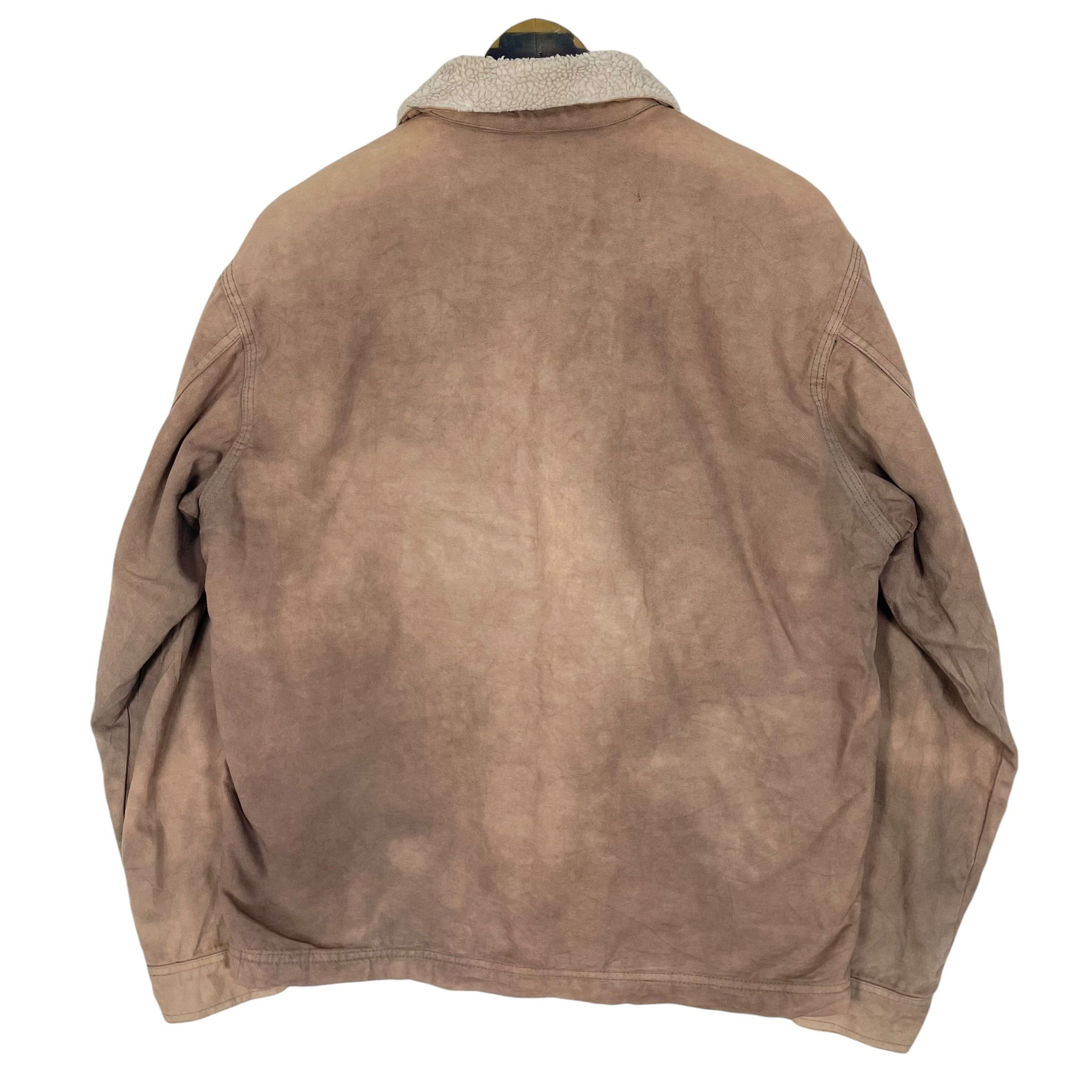 Stussy Vintage Stussy Duck Canvas Sherpa Work Jacket Size US S / EU 44-46 / 1 - 11 Thumbnail