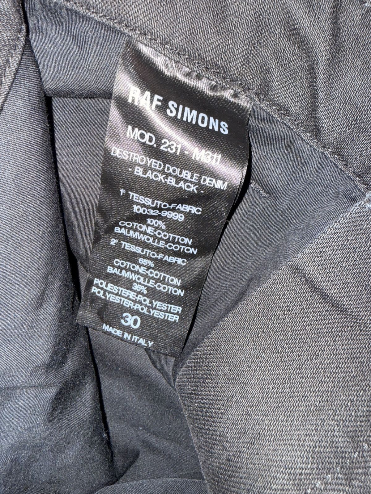 Raf Simons Raf Simons SS23 ‘Destroyed Double Denim’ Jeans Size US 30 / EU 46 - 5 Thumbnail