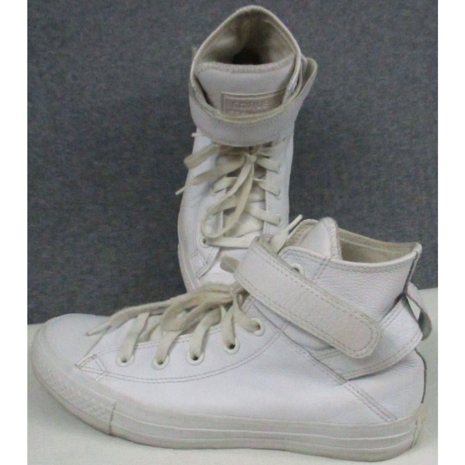Converse Converse All Star Leather HI-Top Women Ivory White 7 Size US 7 / IT 37 - 2 Thumbnail