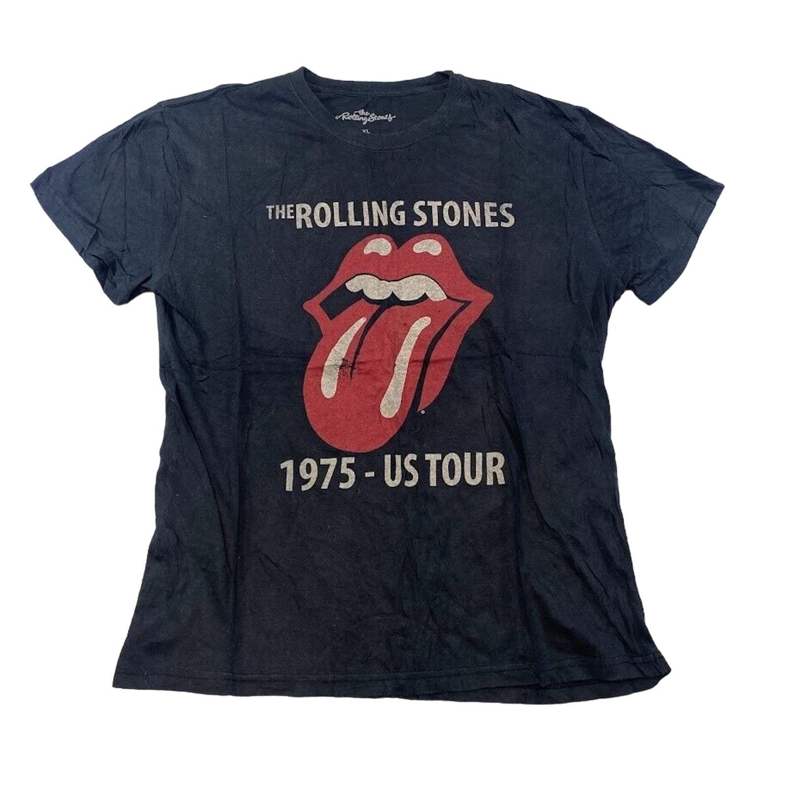 The Rolling Stones The Rolling Stones 1975 Us Tour Tee Vintage Style Size Xl Grailed 5274