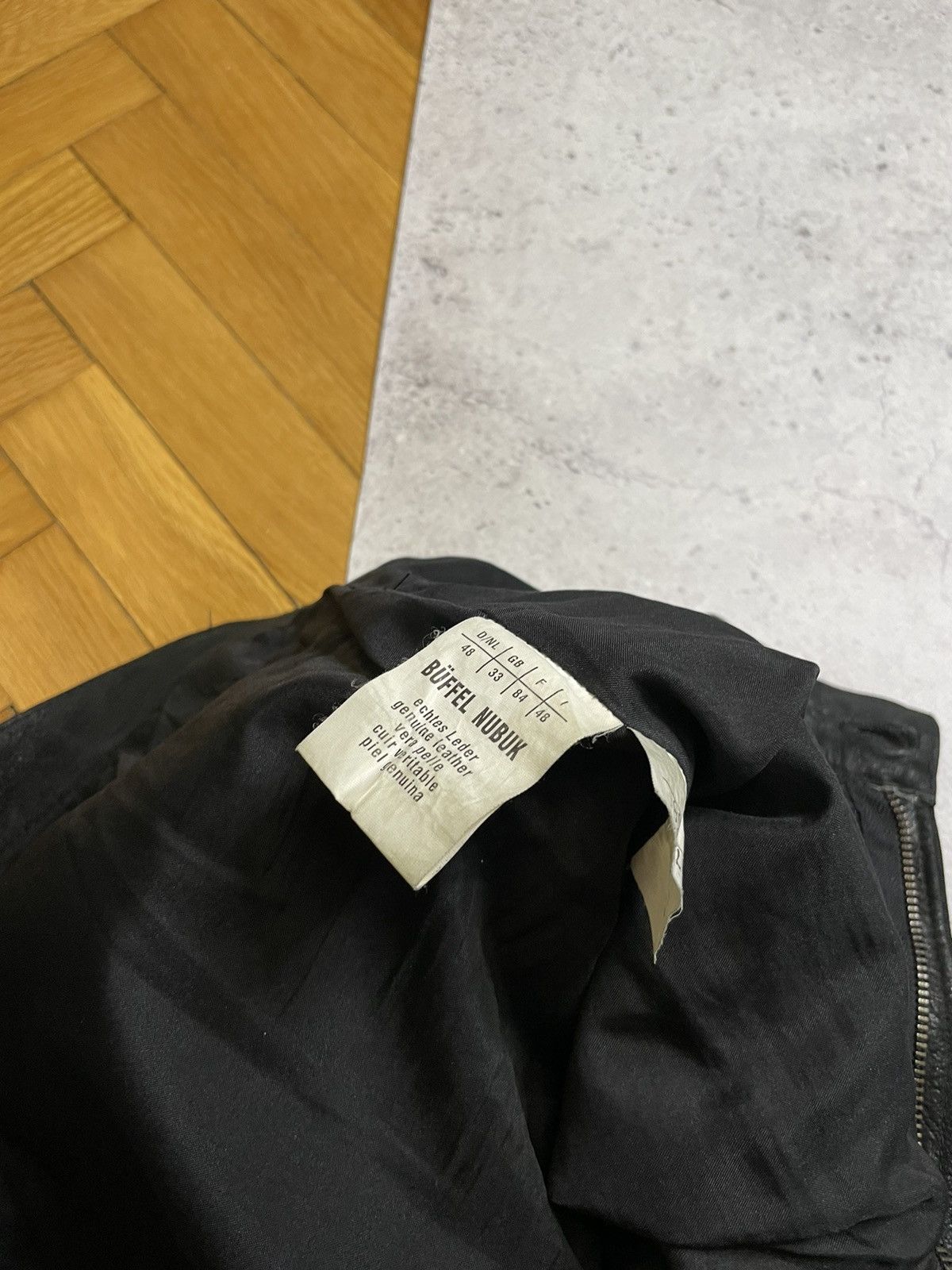 Japanese Brand Vintage Y2K Leather Black Pants Travis Scott Style Size US 33 - 7 Thumbnail