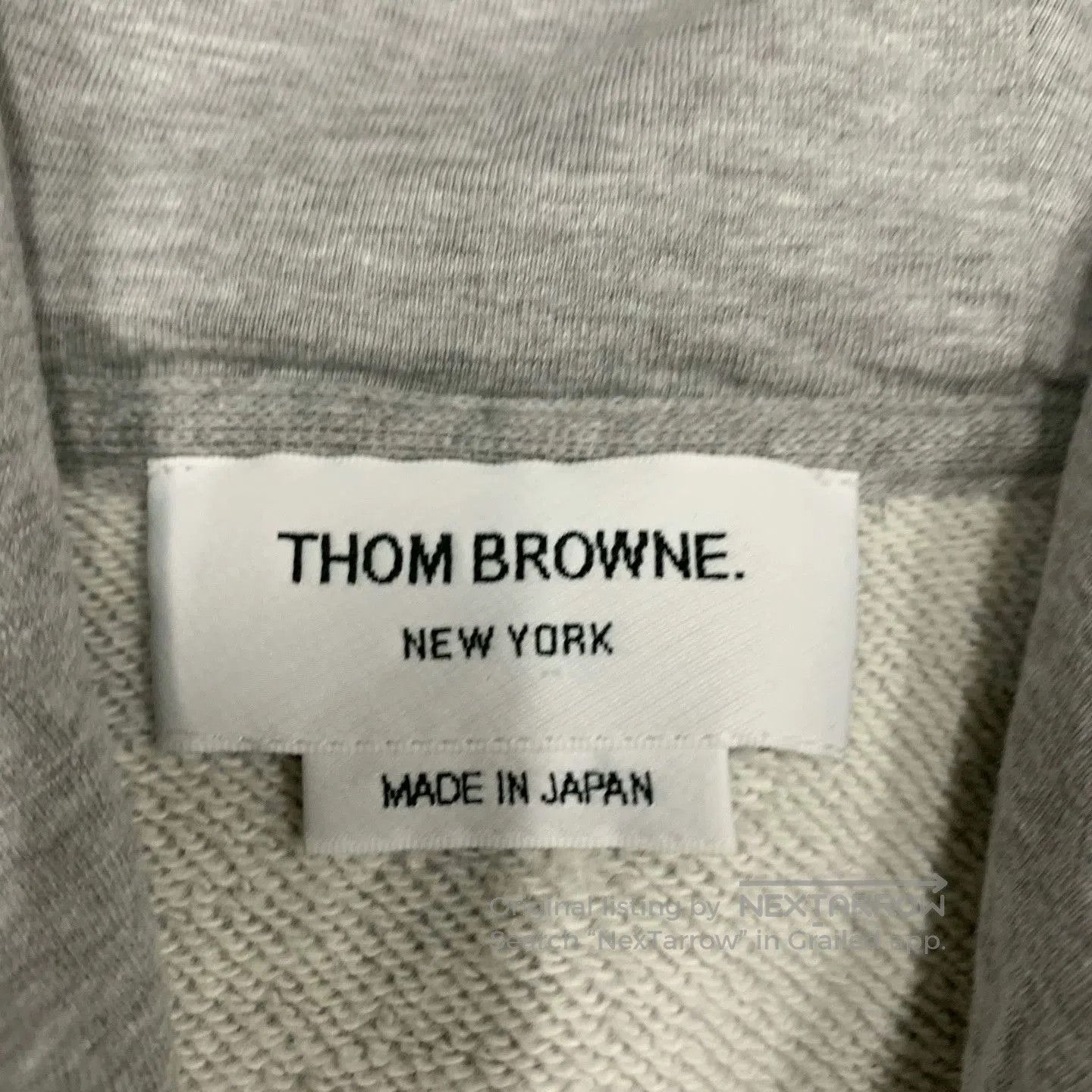 Thom Browne gray striped hooded jacket by Thom Browne. Size US M / EU 48-50 / 2 - 7 Thumbnail