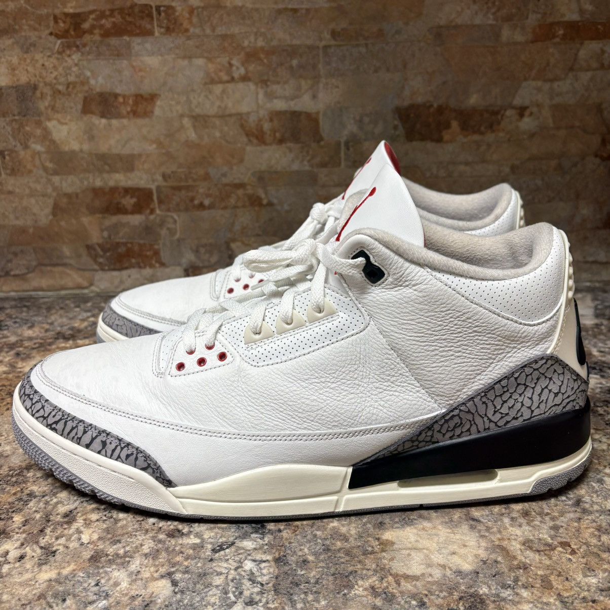 Jordan Brand Nike Air Jordan Retro 3 White Cement Reimagined Size 18 Size US 15 / EU 48 - 2 Thumbnail