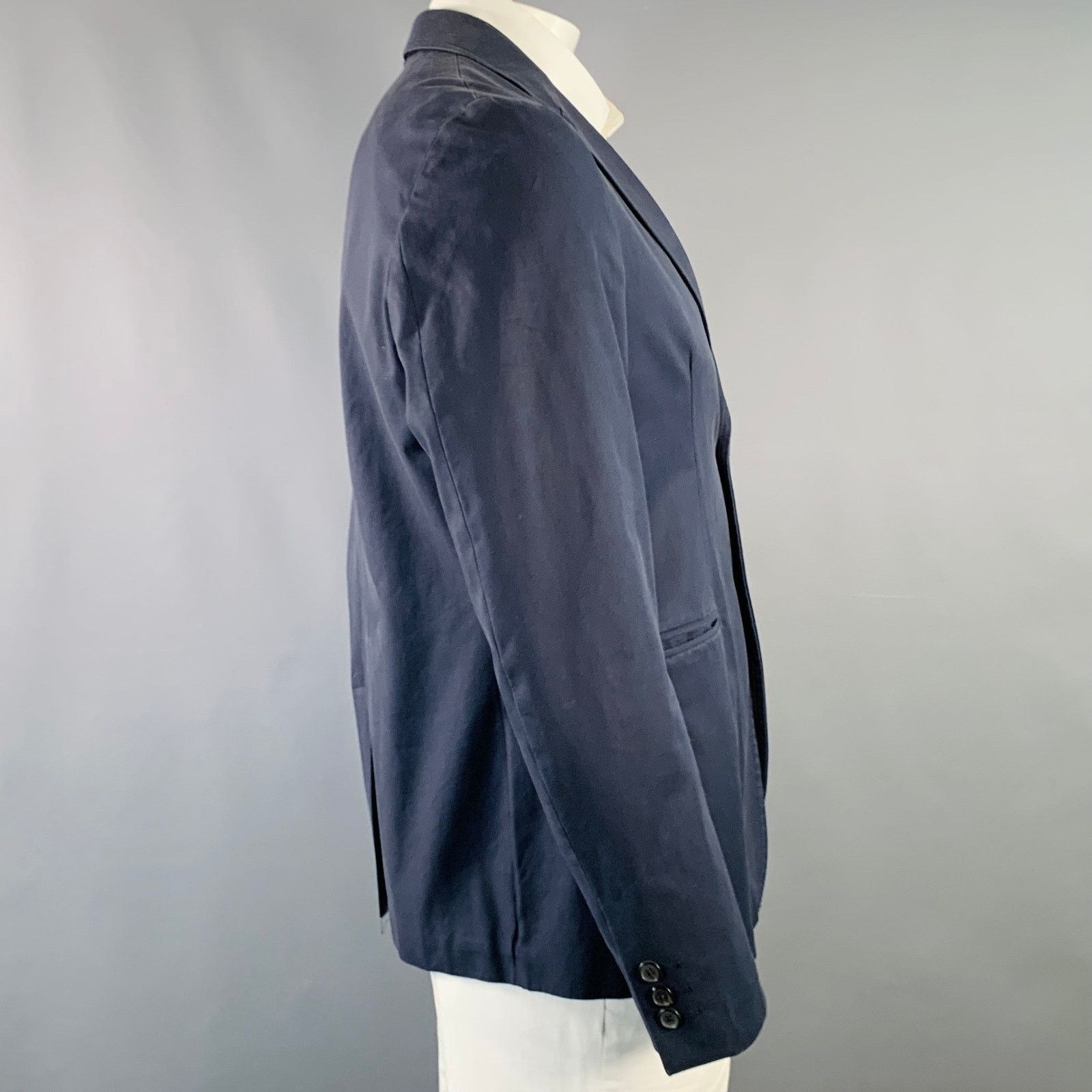 Raf Simons RAF SIMONS Size 42 Regular Cotton Notch Lapel Sport Coat Size 42R - 2 Thumbnail