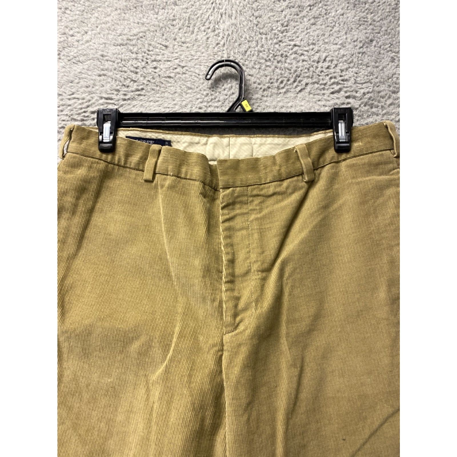 J.Crew J.CREW Corduroy Pants Mens 36x32 Ginger Straight Fit Cotton Blend Spandex Chino 5-Pocket Button Zip Flat Front Vintage: No Size US 36 / EU 52 - 2 Thumbnail