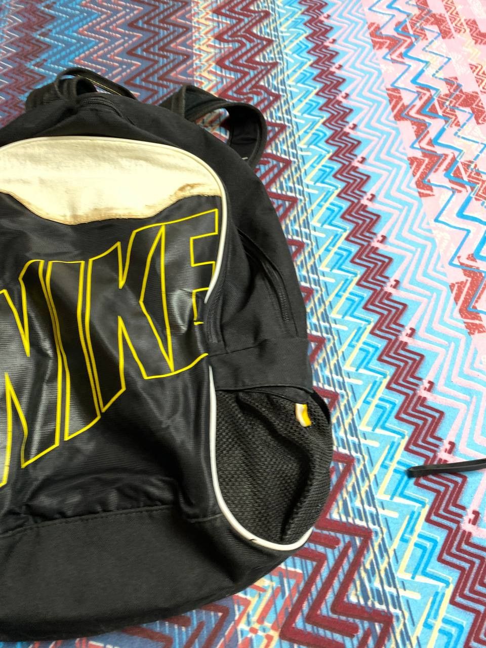 Nike Backpacks Vintage Nike big logo black streetwear Y2K Size ONE SIZE - 8 Thumbnail