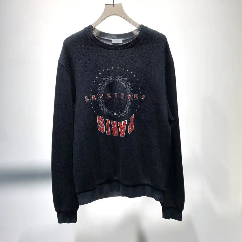 Dior Dior Black Cotton Men's Sweatshirt 0089 Size US XL / EU 56 / 4 - 1 Thumbnail