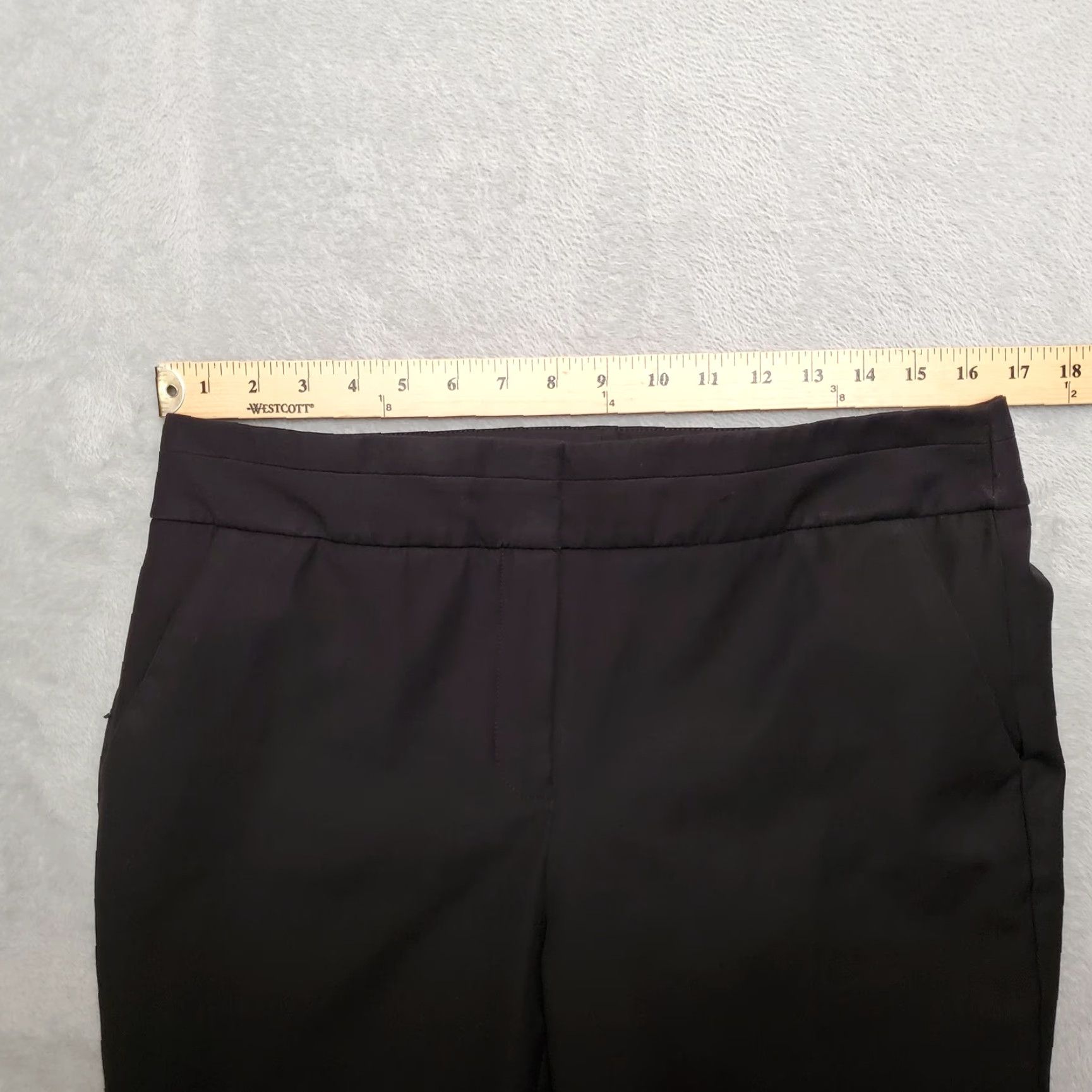 Vintage Chicos Pants Womens size 8 Black Dress Smart Casual Stretch Blend Pants Regular Inseam 27 in Pockets Size 30" / US 8 / IT 44 - 7 Thumbnail
