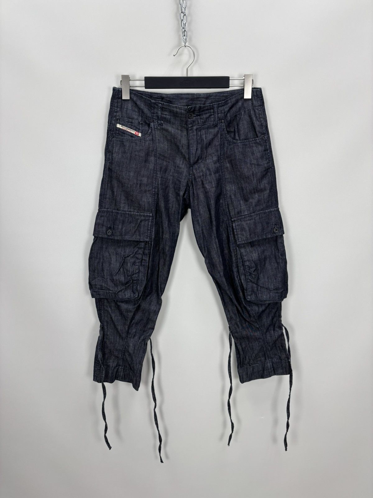 Diesel Womens cargo pants Diesel Size 30 Color Blue Size 26" / US 2 / IT 38 - 1 Thumbnail