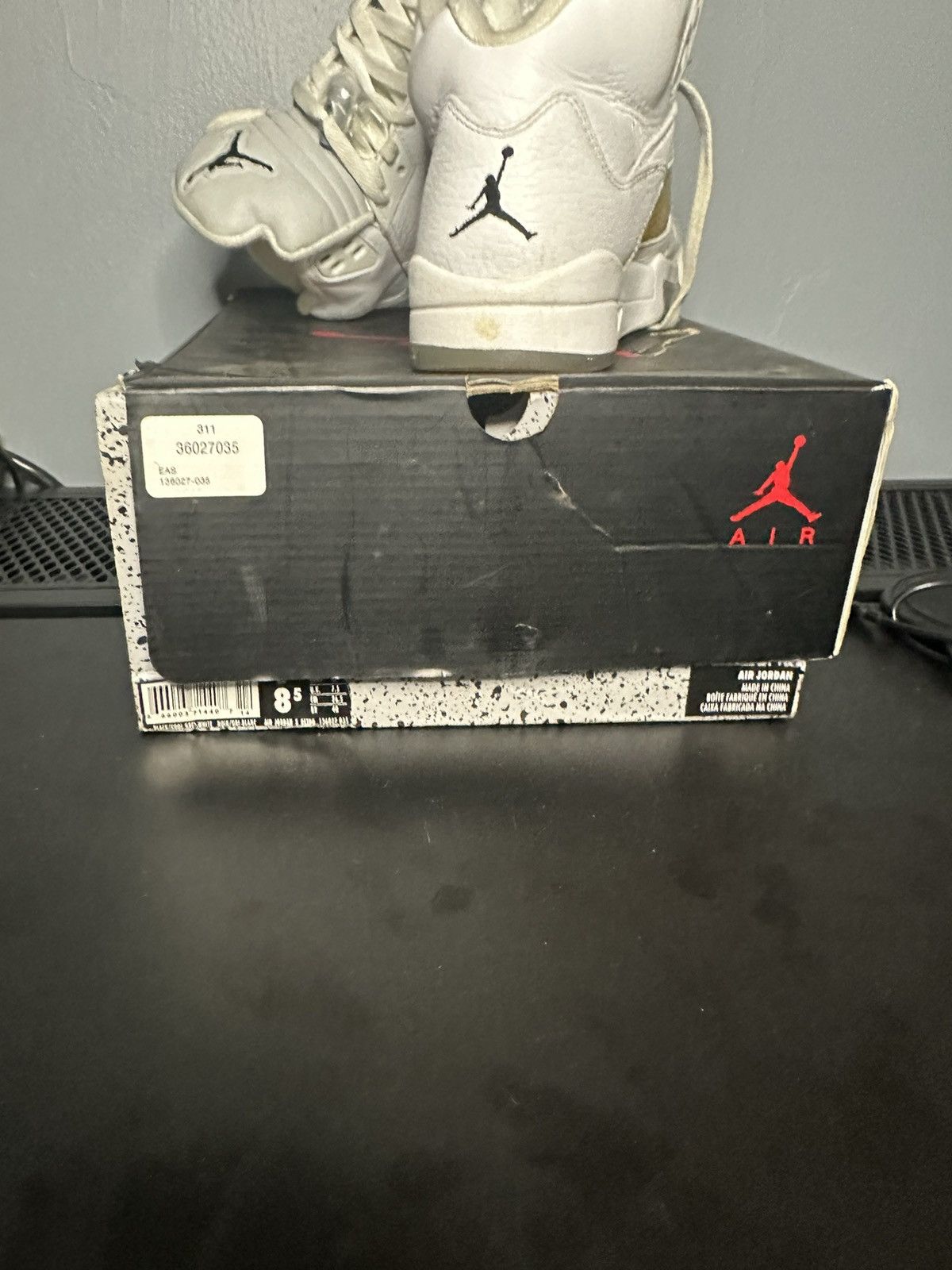 Jordan Brand × Nike Jordan 5 White Metallic Size US 8.5 / EU 41-42 - 4 Thumbnail