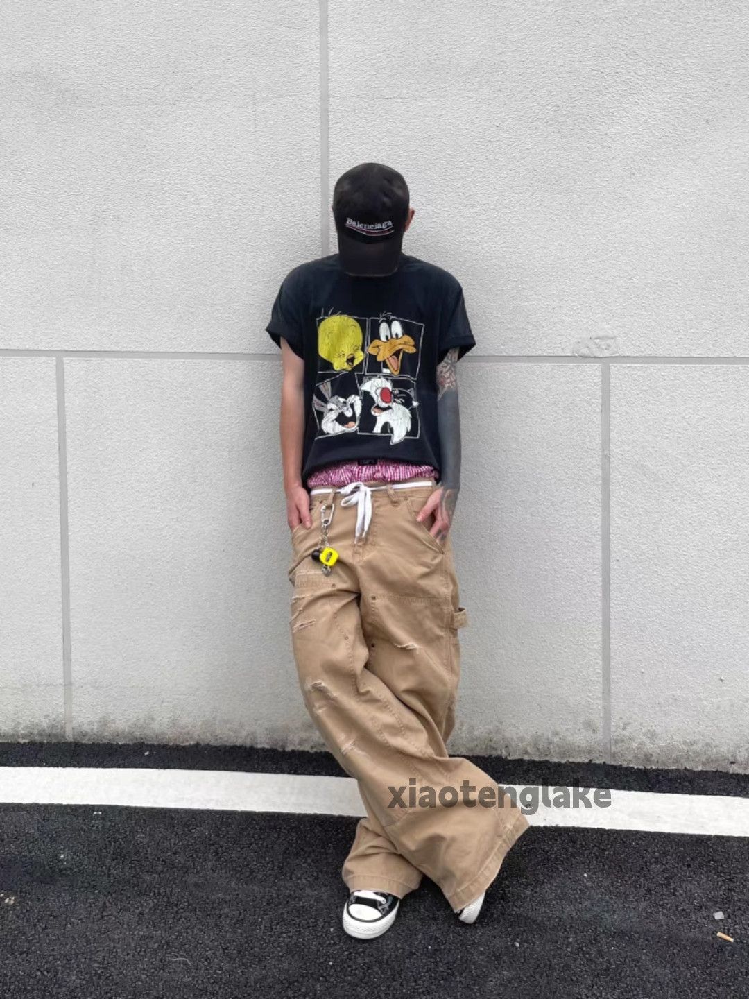 Vintage Unisex outdoor utility loose baggy hiphop work pants Size US 32 / EU 48 - 2 Thumbnail