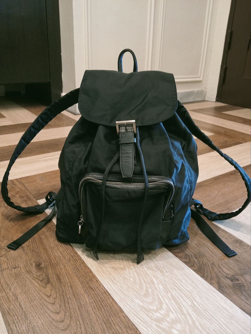 agnes b. AGNES B. VOYAGE VINTAGE BACKPACK - BLACK Size ONE SIZE - 1 Thumbnail