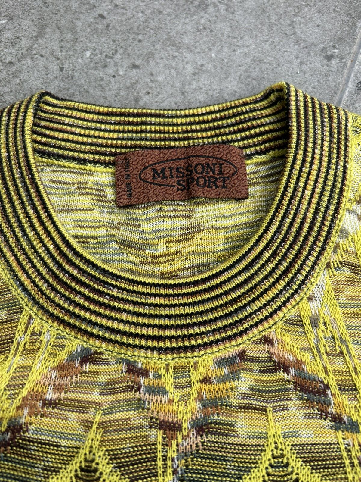 Missoni Missoni Ethnic Zig-zag Pattern Knit Short Sleeve Sweater Size M / US 6-8 / IT 42-44 - 3 Thumbnail