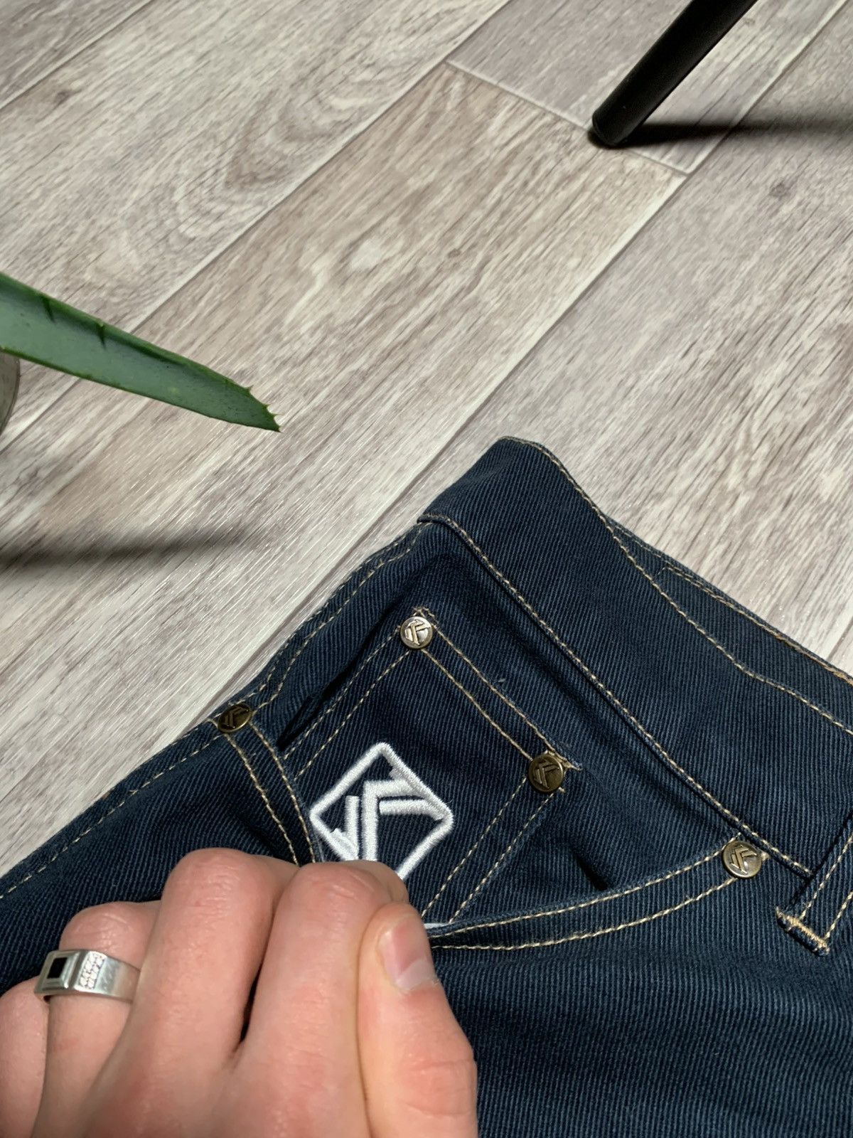 Designer × Karl Kani Karl Kani Embroidered Logo Rap Denim Pants Size US 32 / EU 48 - 4 Thumbnail