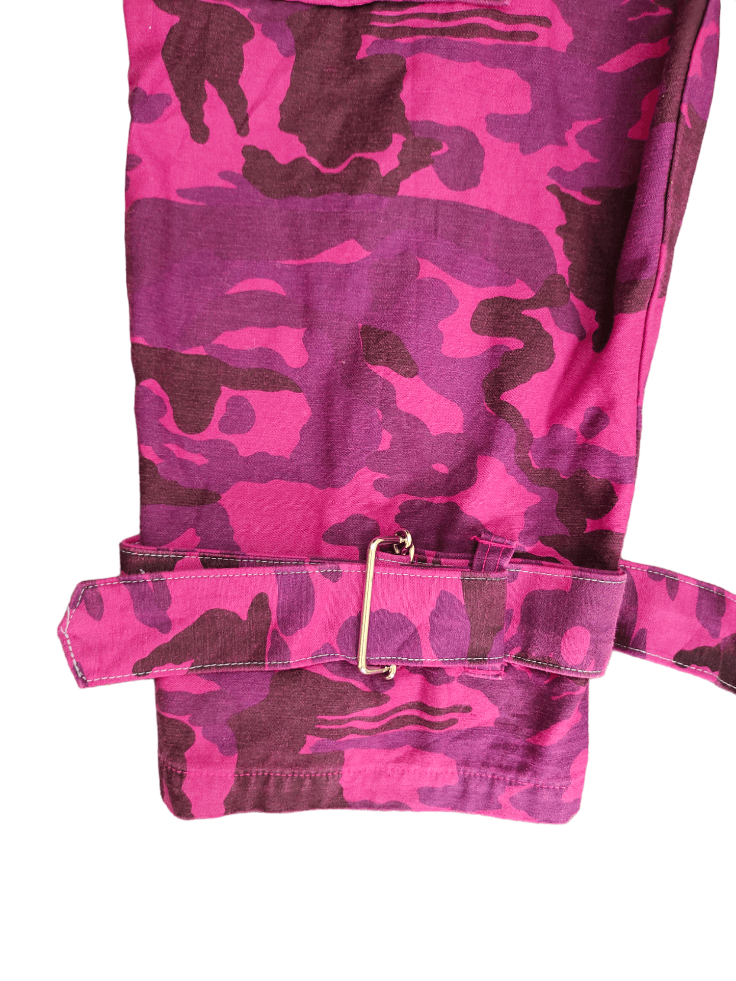 If Six Was Nine Japanese Brand 1409 Bondage Zipper Camo Fatigue Cropped Size US 29 - 6 Thumbnail