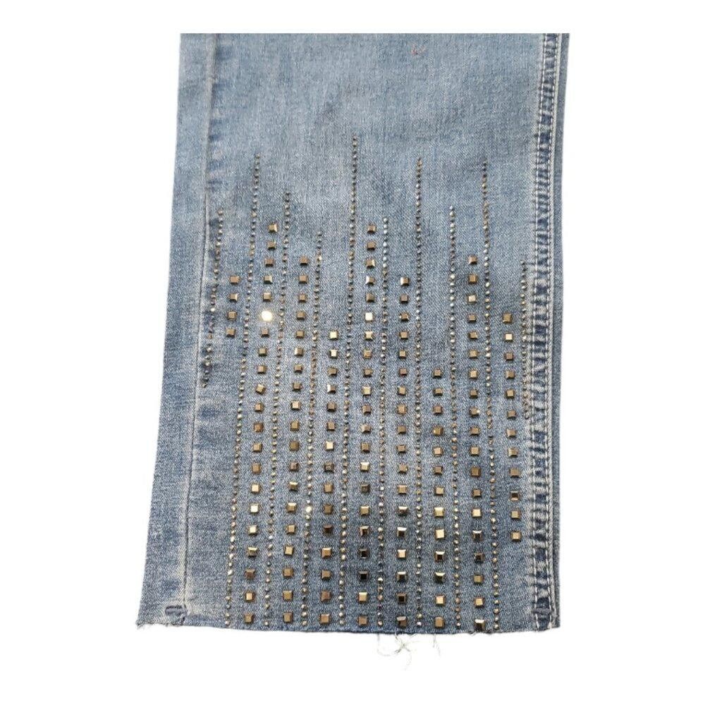 Designer CT1481 Ethyl No Button Studded Straight Jean Size 30" / US 8 / IT 44 - 3 Thumbnail