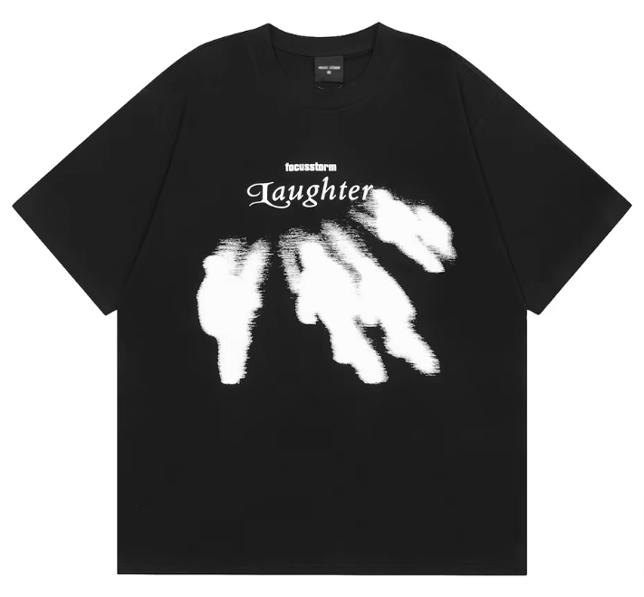 Japanese Brand × Vintage "Laughter-Black-L" T-shirt Size US L / EU 52-54 / 3 - 1 Thumbnail