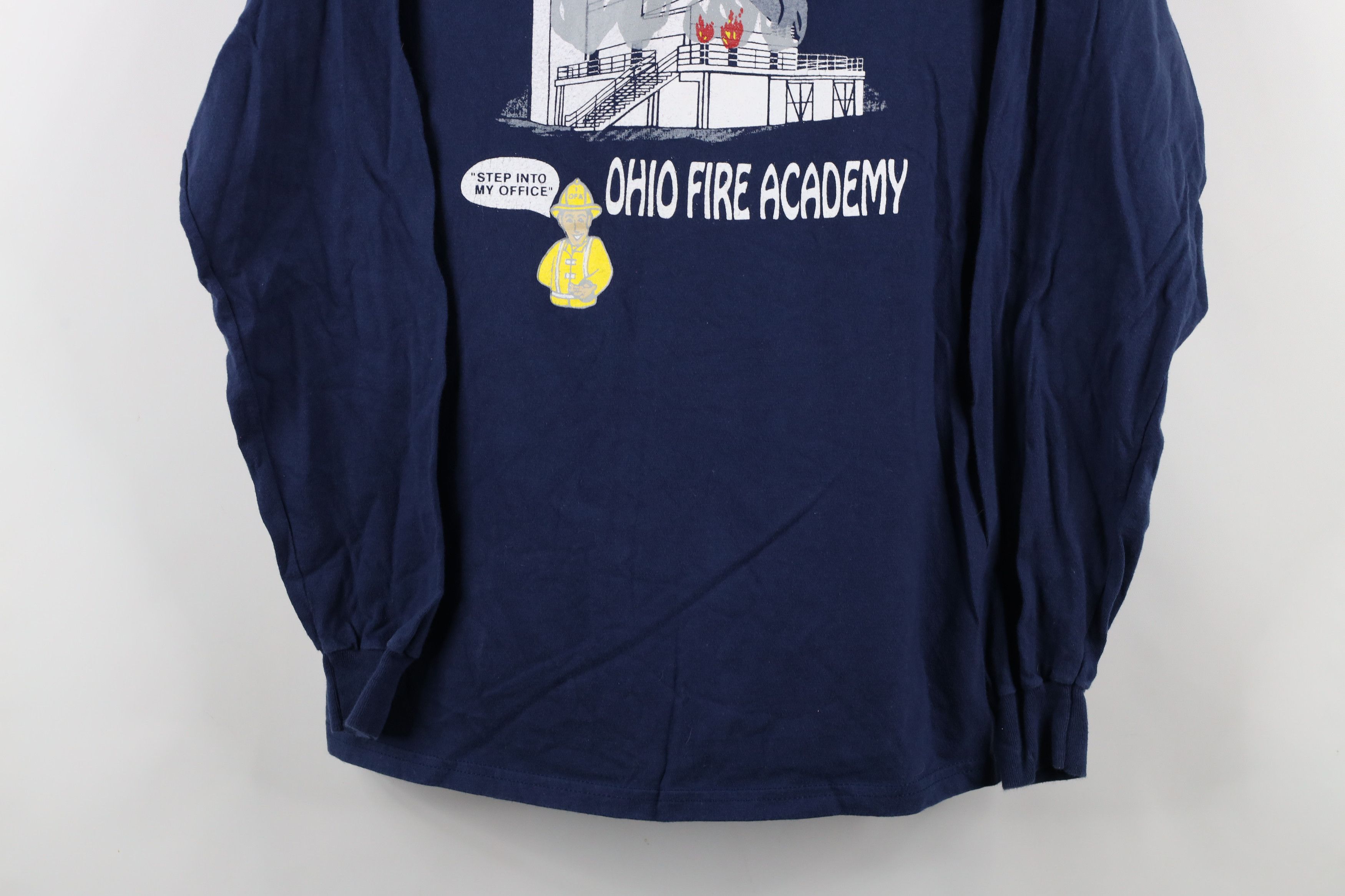 Vintage Vintage 90s Ohio Academy Fire Attack Long Sleeve T-Shirt Size US M / EU 48-50 / 2 - 3 Thumbnail