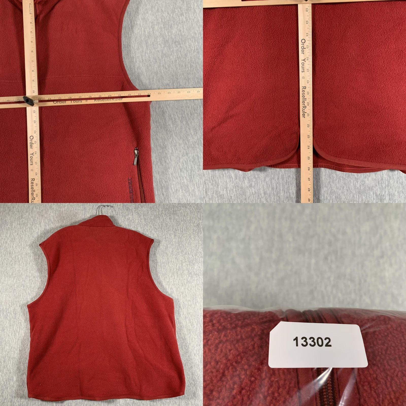 Banana Republic Banana Republic Vest Mens XL Red Fleece Full Zip Pockets Outdoor Size US XL / EU 56 / 4 - 8 Thumbnail
