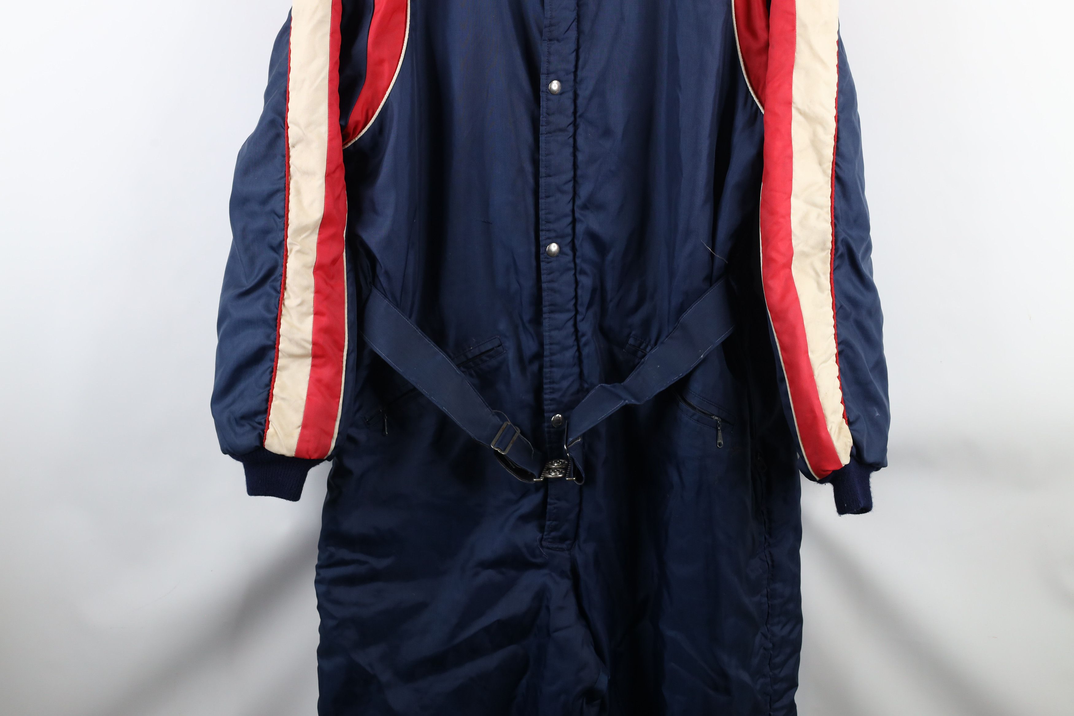 Vintage Vintage 70s Distressed Down Insulated Snowmobile Snow Suit Size US 38 / EU 54 - 3 Thumbnail