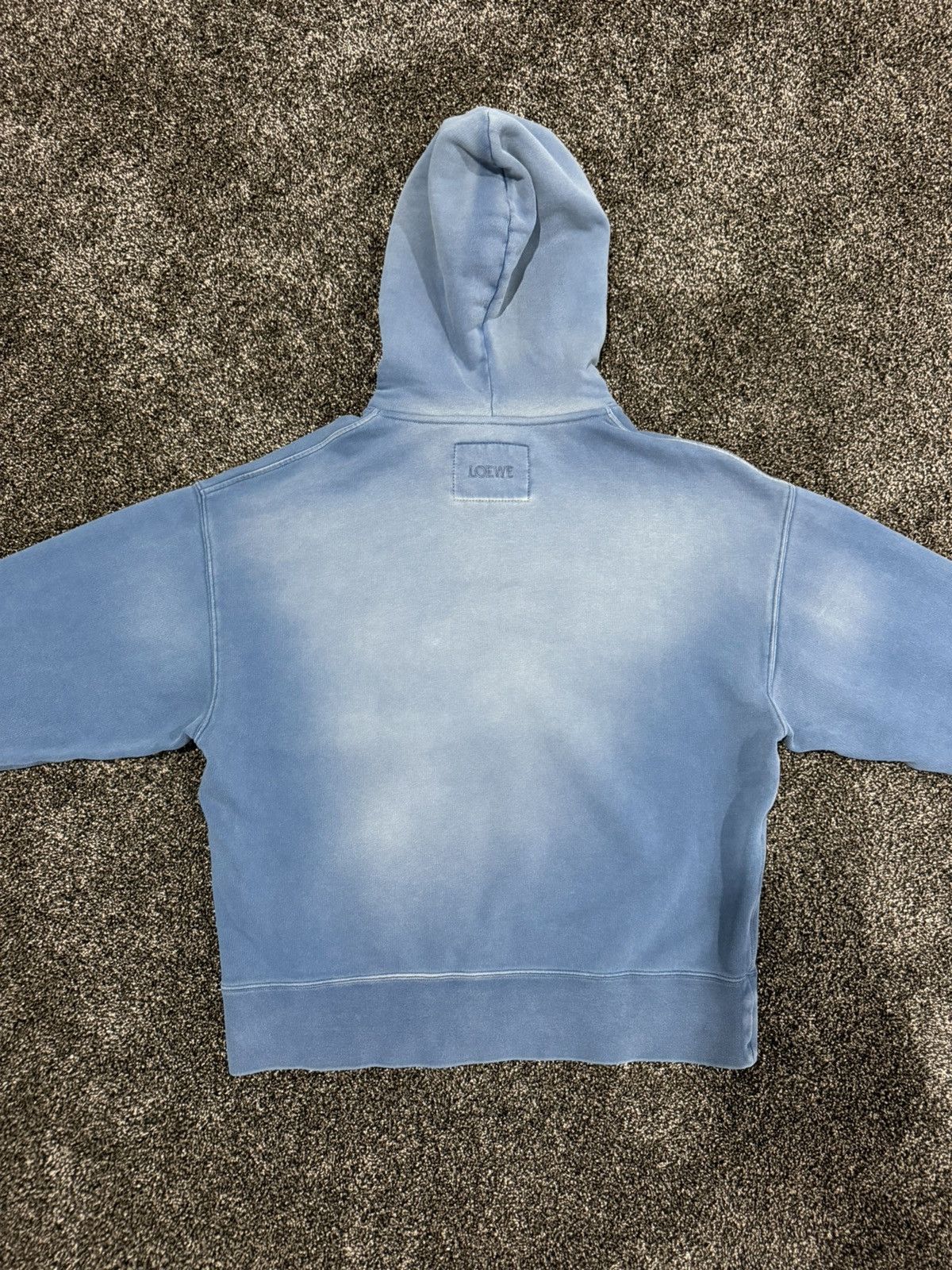 Loewe Loewe x JW Anderson Vintage Faded Blue Dyed Crewneck Hoodie Size US L / EU 52-54 / 3 - 12 Thumbnail