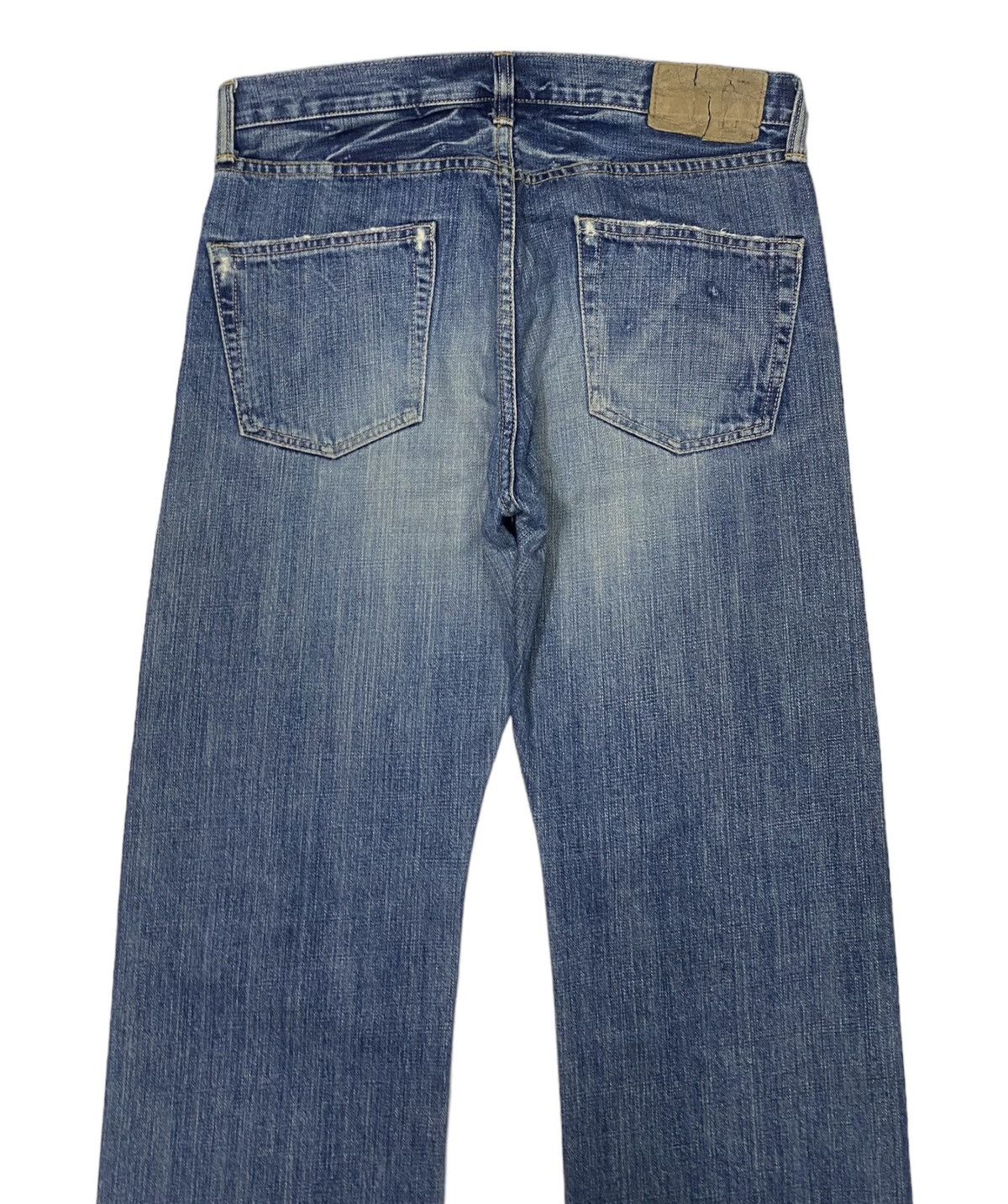Kapital 🇯🇵 MADE IN JAPAN QUADRO DISTRESS DENIM HELMUT LANG STYLE Size US 32 / EU 48 - 6 Thumbnail