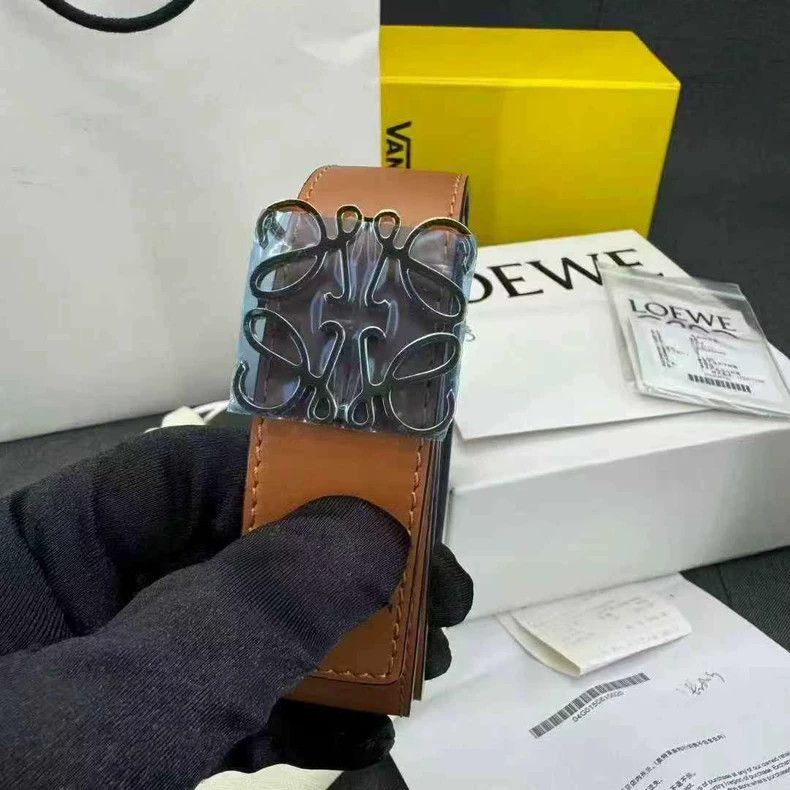 Loewe LOEWE size 85 Double-Sided Logo Buckle Brown Jacket Size ONE SIZE - 2 Thumbnail