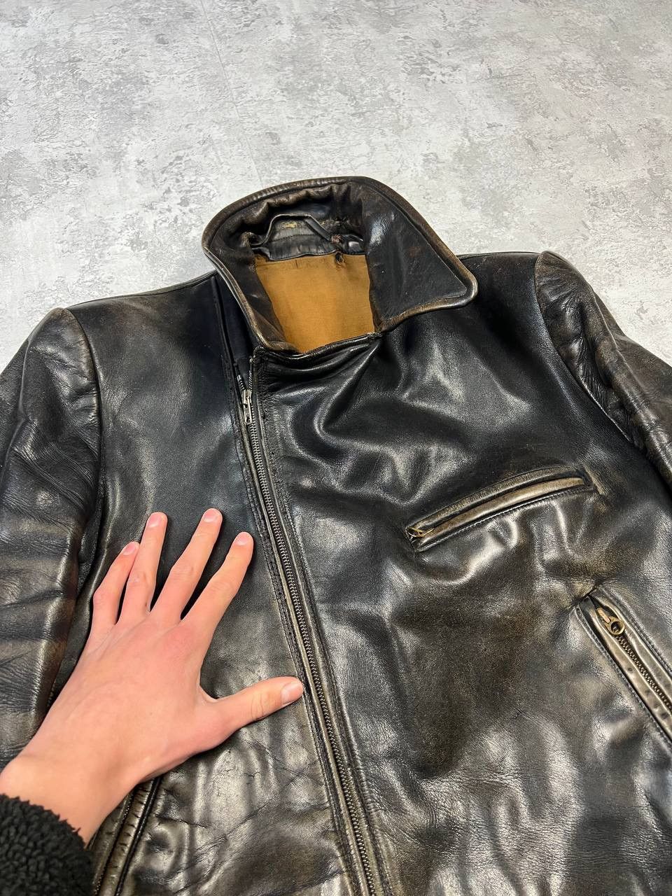 Vintage RARE Vintage 70-80’s Kawasaki Leather Bomber Jacket Size US M / EU 48-50 / 2 - 11 Thumbnail