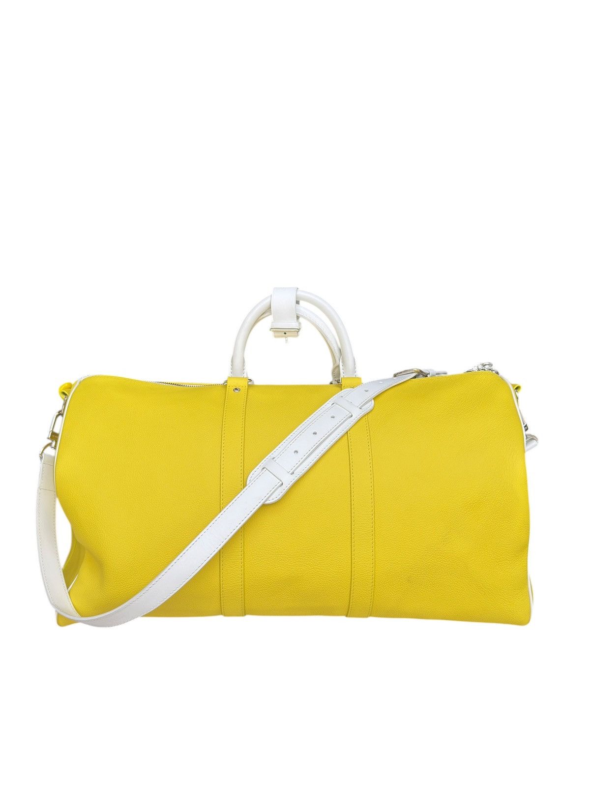 Louis Vuitton Louis Vuitton Keepall Bandouliere 50 Yellow Duffle Bag Size ONE SIZE - 3 Thumbnail