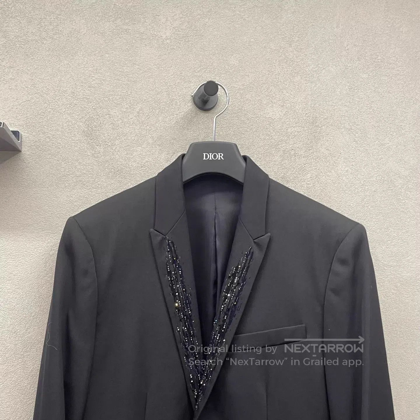 Dior Black Beaded Collar Single. Size US M / EU 48-50 / 2 - 4 Thumbnail
