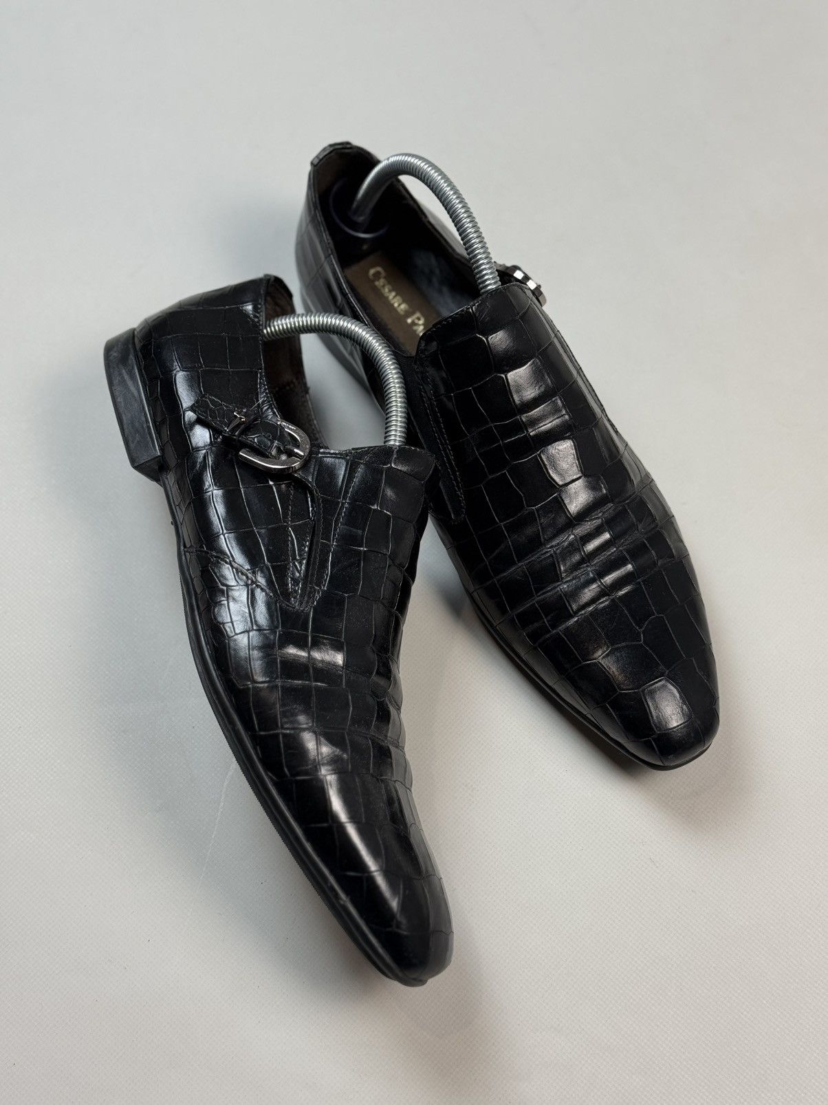 Other Cesare Paciotti Crocodile Leather Monk Strap Dress Shoes Size US 9 / EU 42 - 8 Thumbnail