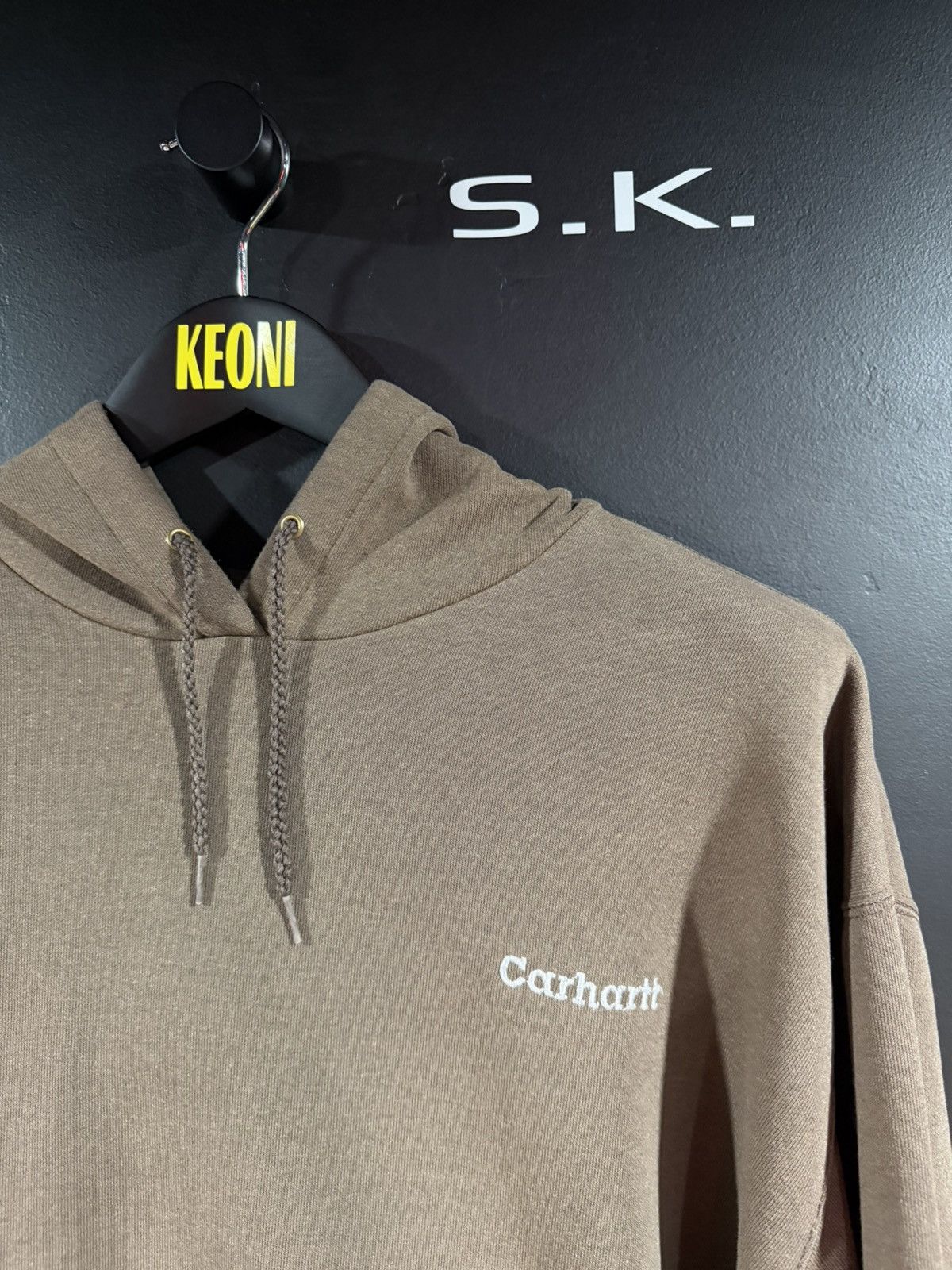 Carhartt 2000s Y2K Vintage Carhartt Faded Brown Hoodie XL Size US XL / EU 56 / 4 - 3 Thumbnail