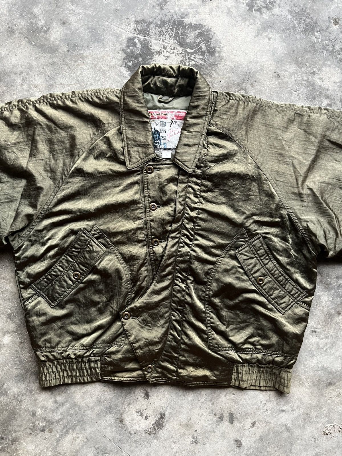 If Six Was Nine BIG LIZARD BOMBER JACKET ( Nice Design ) Size US L / EU 52-54 / 3 - 2 Thumbnail