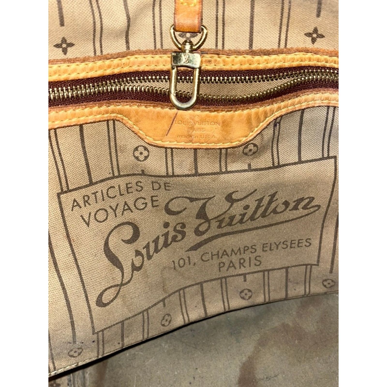 Louis Vuitton Louis Vuitton Neverfull MM Monogram Tote Authentic Vintage Size ONE SIZE - 7 Thumbnail