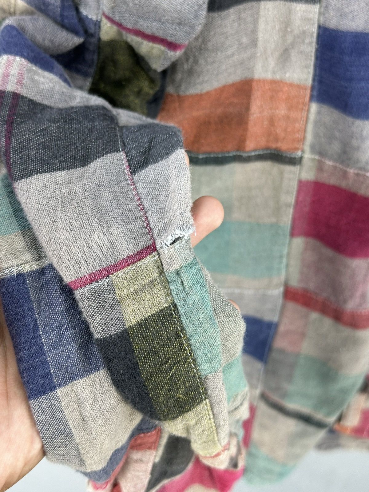 Japanese Brand Chiang Mai Deluxe Rare Patchwork Flannel Shirt Button Up Size US M / EU 48-50 / 2 - 10 Thumbnail