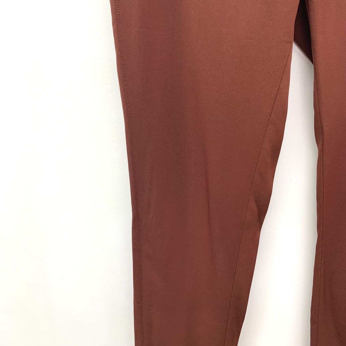 Balenciaga Balenciaga Deep Red Ankle Zipper Design Casual Pants K26WX Size 26" / US 2 / IT 38 - 4 Thumbnail