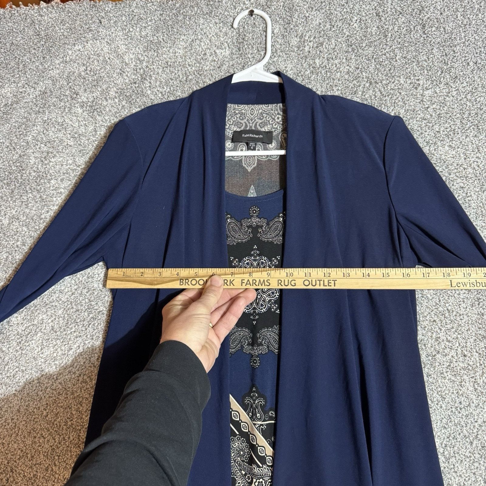 Other R&M Richards Cardigan Dress 6 Boho Ornate Medallion Paisley Size M / US 6-8 / IT 42-44 - 3 Thumbnail