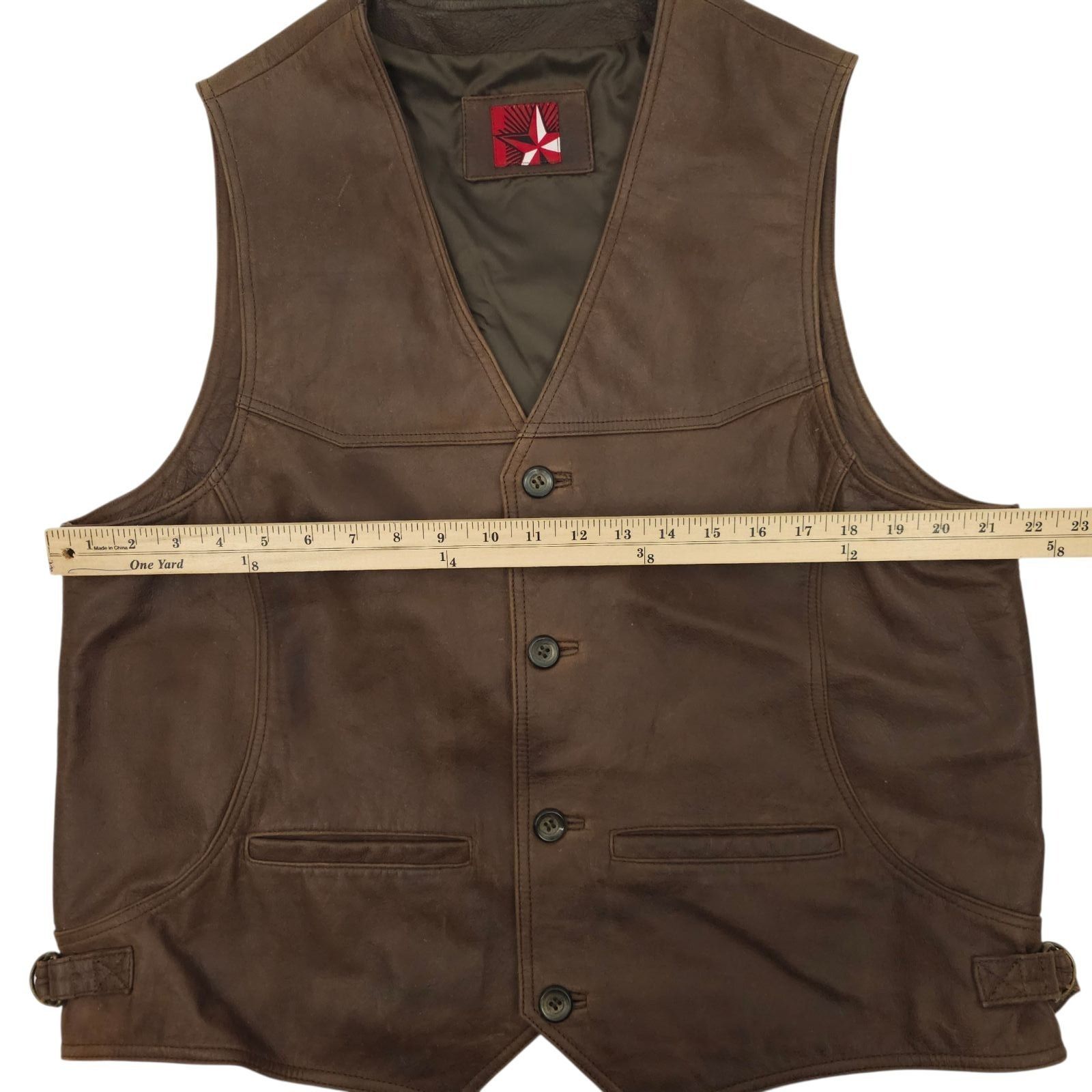 Marlboro Marlboro Miles Leather Vest Mens L Vintage Western Biker Size US L / EU 52-54 / 3 - 3 Thumbnail