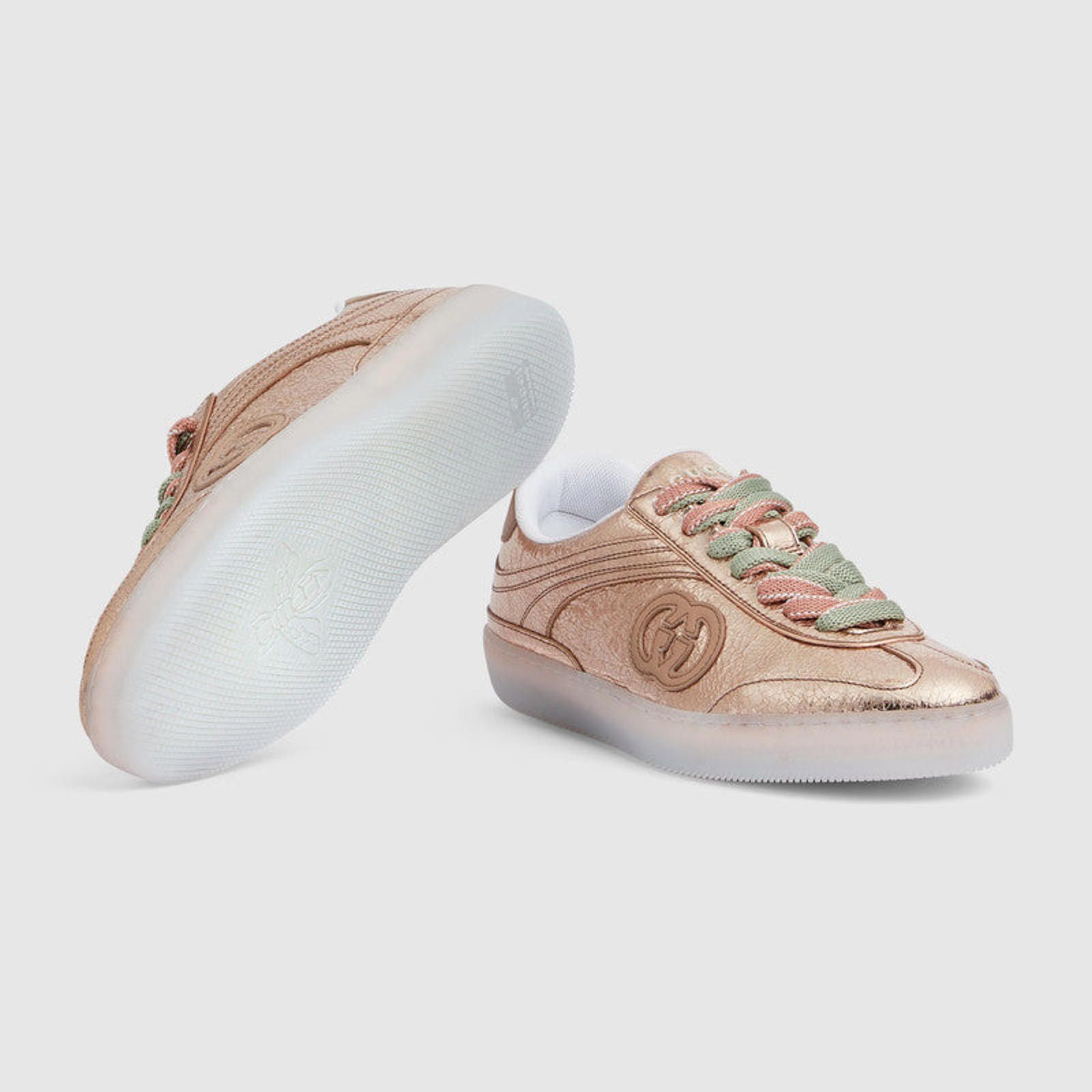 Gucci Gucci G75 Metallic Sneakers Size US 7.5 / IT 37.5 - 4 Thumbnail
