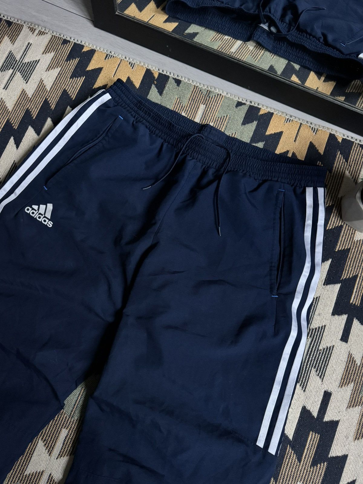 Adidas Vintage Adidas Nylon Y2K 3Stripes Baggy Pants Size US 34 / EU 50 - 5 Thumbnail