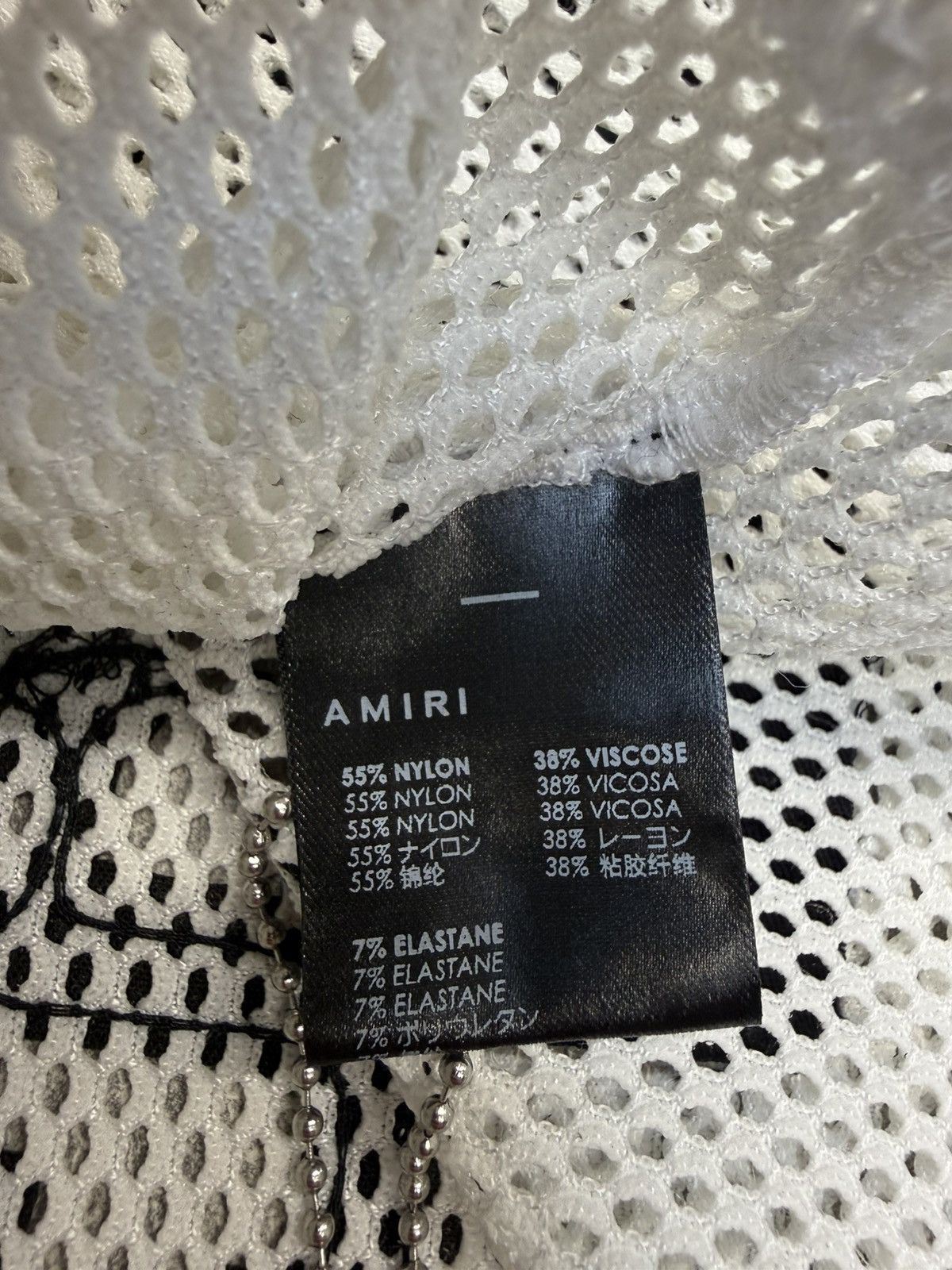 Amiri Amiri Cropped Mesh 22 Tee White. size S. BNWT. Rrp £425.00 Size S / US 4 / IT 40 - 7 Thumbnail