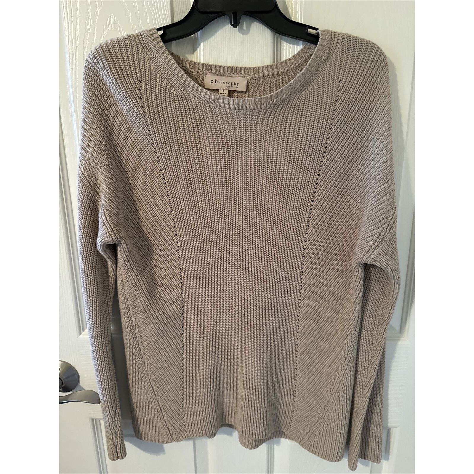 Other Philosophy Republic Women's Tan Herringbone Knit Sweater, S Size S / US 4 / IT 40 - 1 Thumbnail