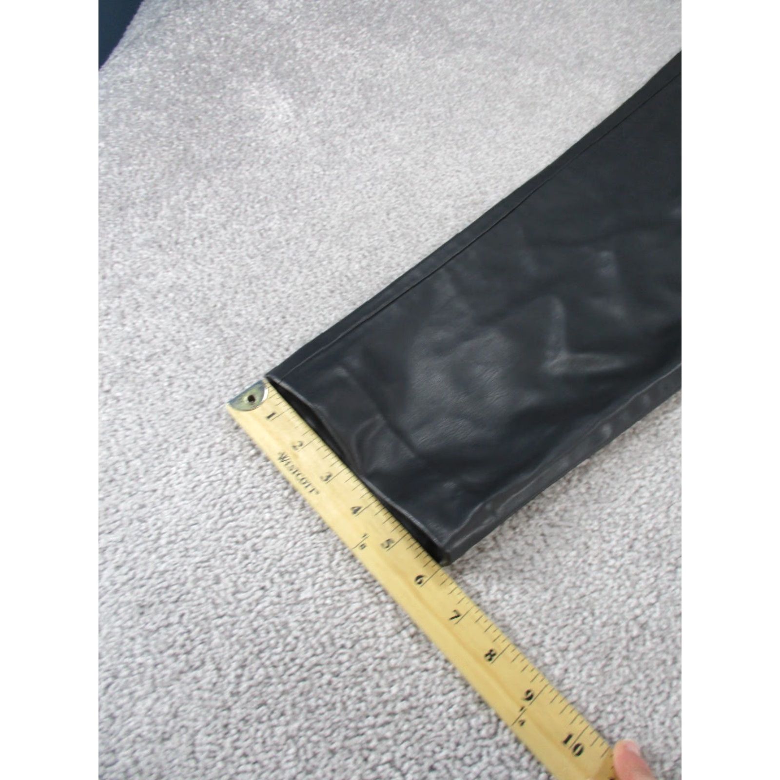 Zara Zara Pants Adult Large Black Faux Leather Tapered Dress Pants Womens Size 36" / US 14 / IT 50 - 6 Thumbnail