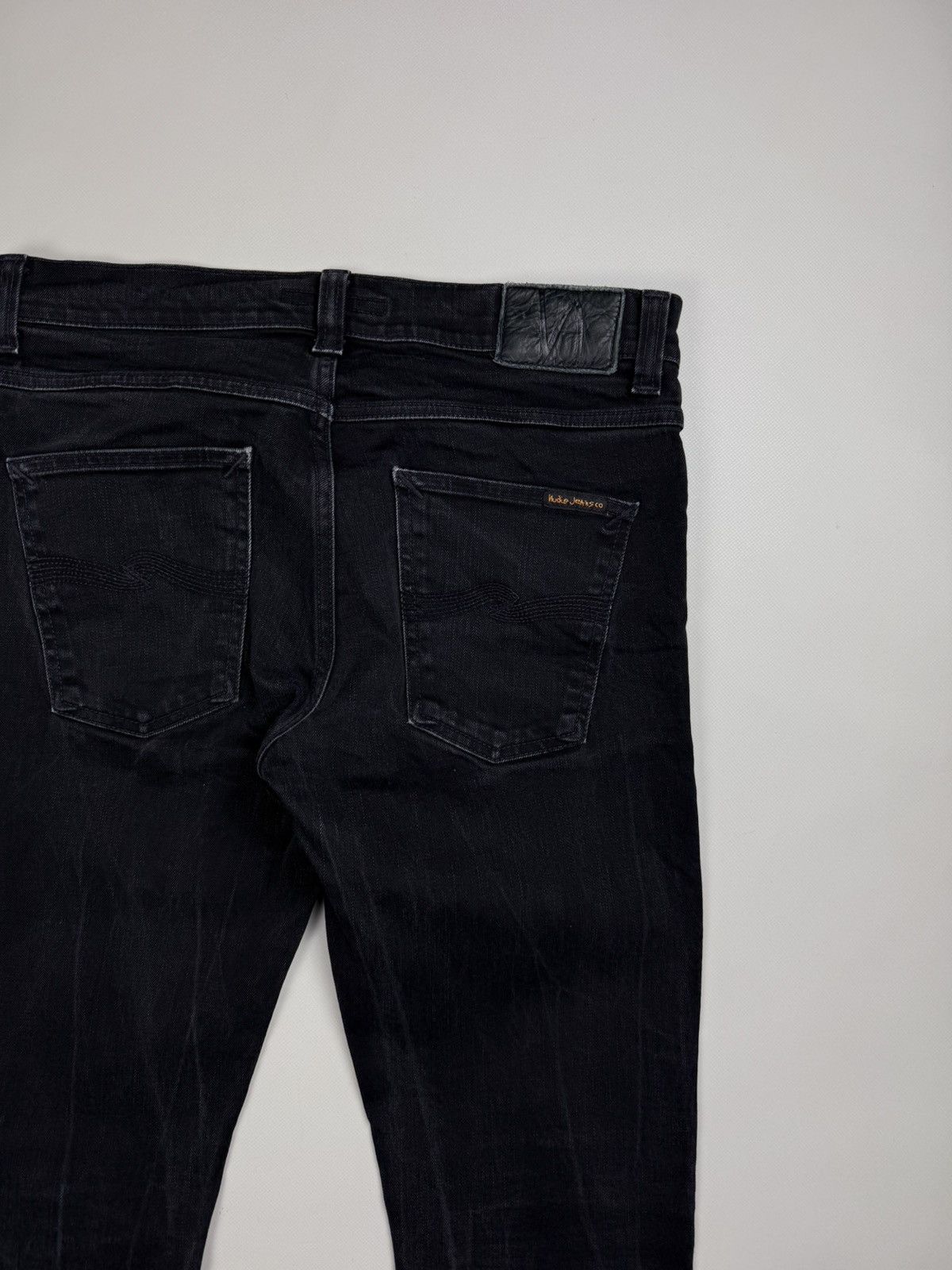 Nudie Jeans Nudie Jeans Co Lean Dean Dey Cold Black Men’s Jeans Size US 32 / EU 48 - 22 Thumbnail