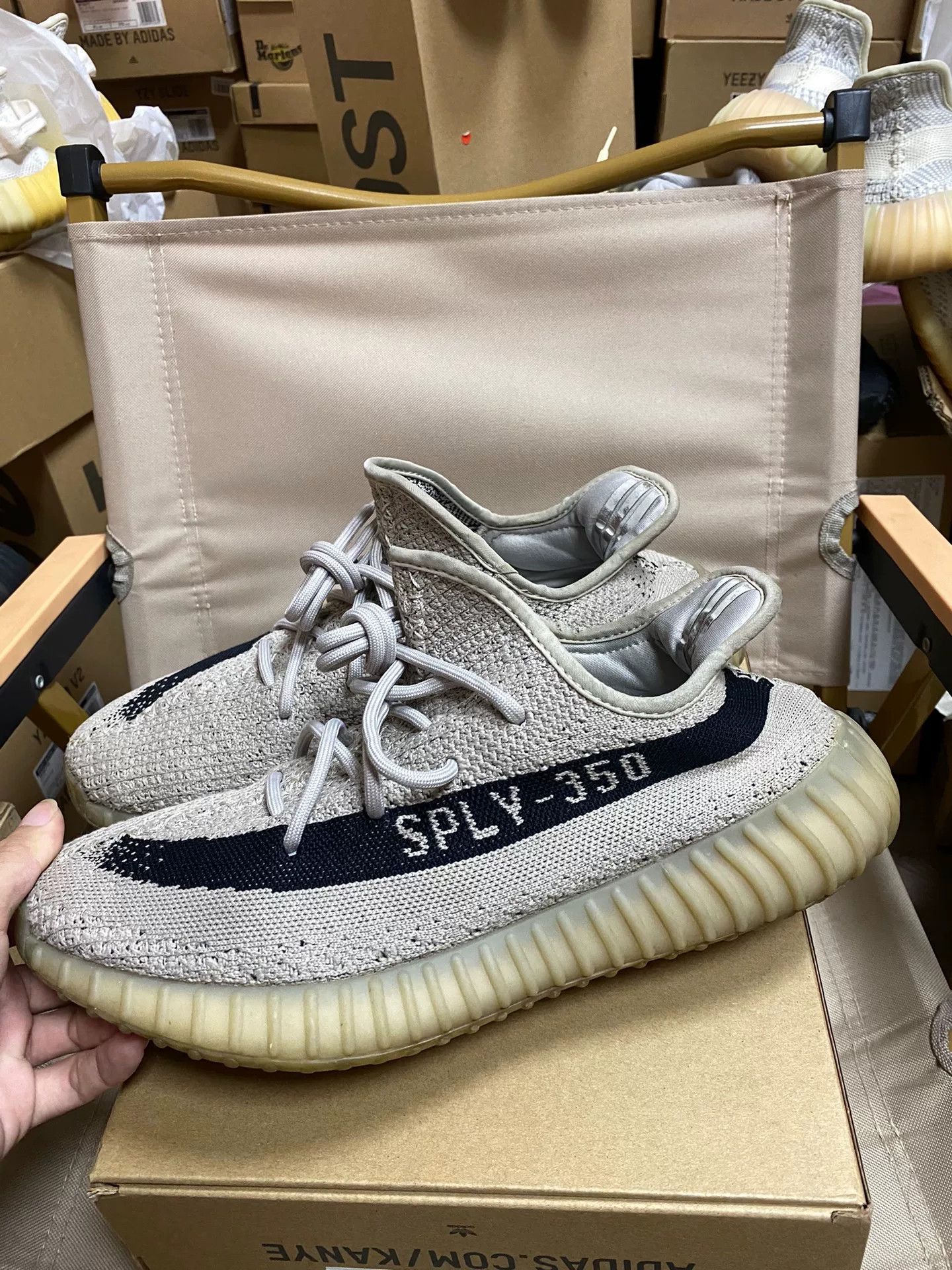 Adidas Adidas YEEZY350 Gray Lowtop Sneakers 10 Men Size US 10 / EU 43 - 1 Thumbnail