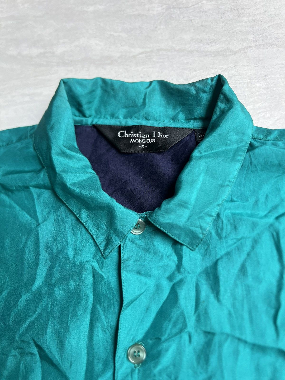 Christian Dior Monsieur Christian Dior Monsieur Green Shirt Size US L / EU 52-54 / 3 - 10 Thumbnail