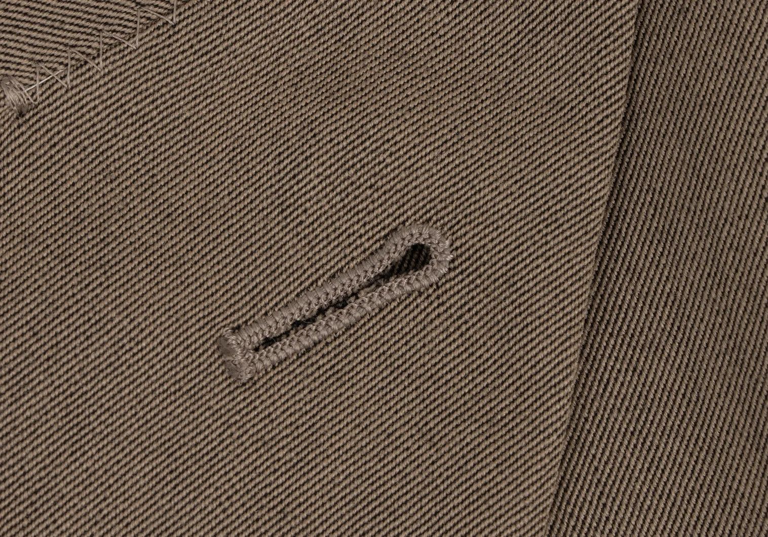 Jean Paul Gaultier Wool and Rayon Stripe 2B Jacket in Beige Size 48 Size US M / EU 48-50 / 2 - 5 Thumbnail